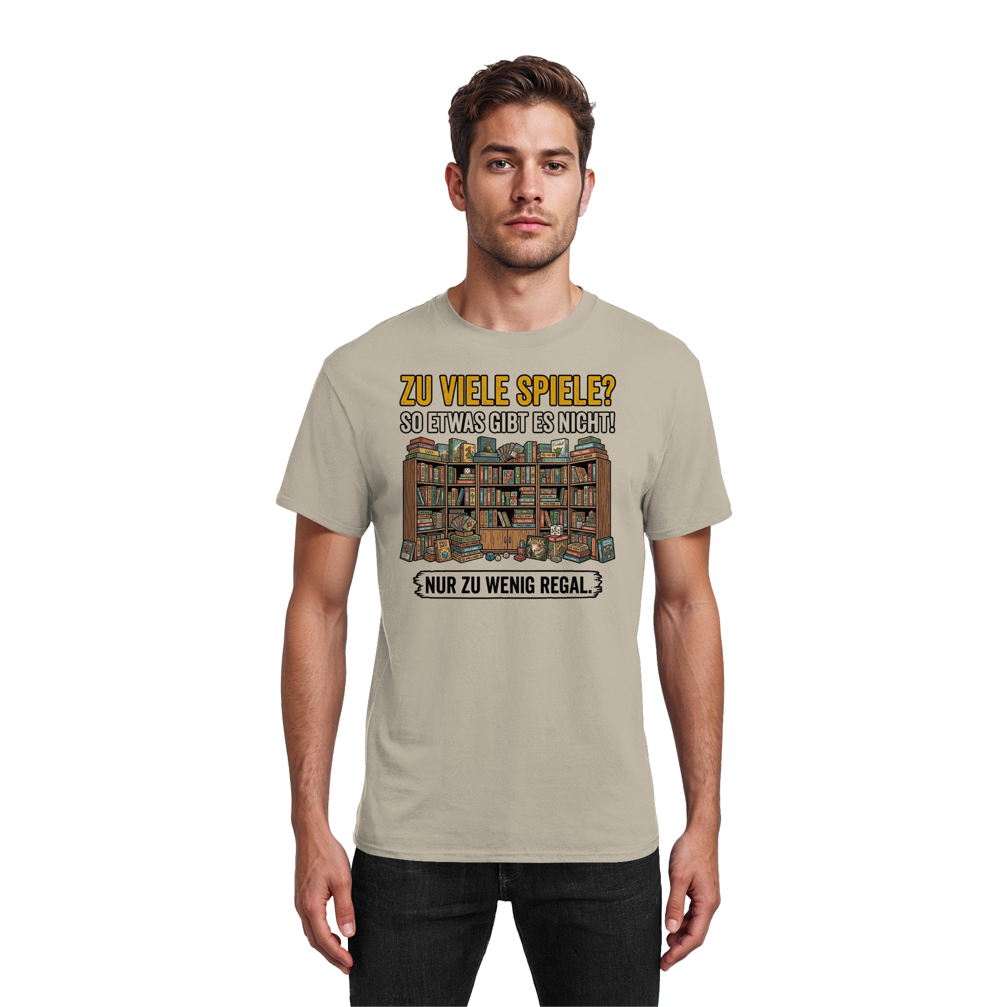 Zu viele Spiele? Zu wenig Regal.  - Heavy Cotton T-Shirt