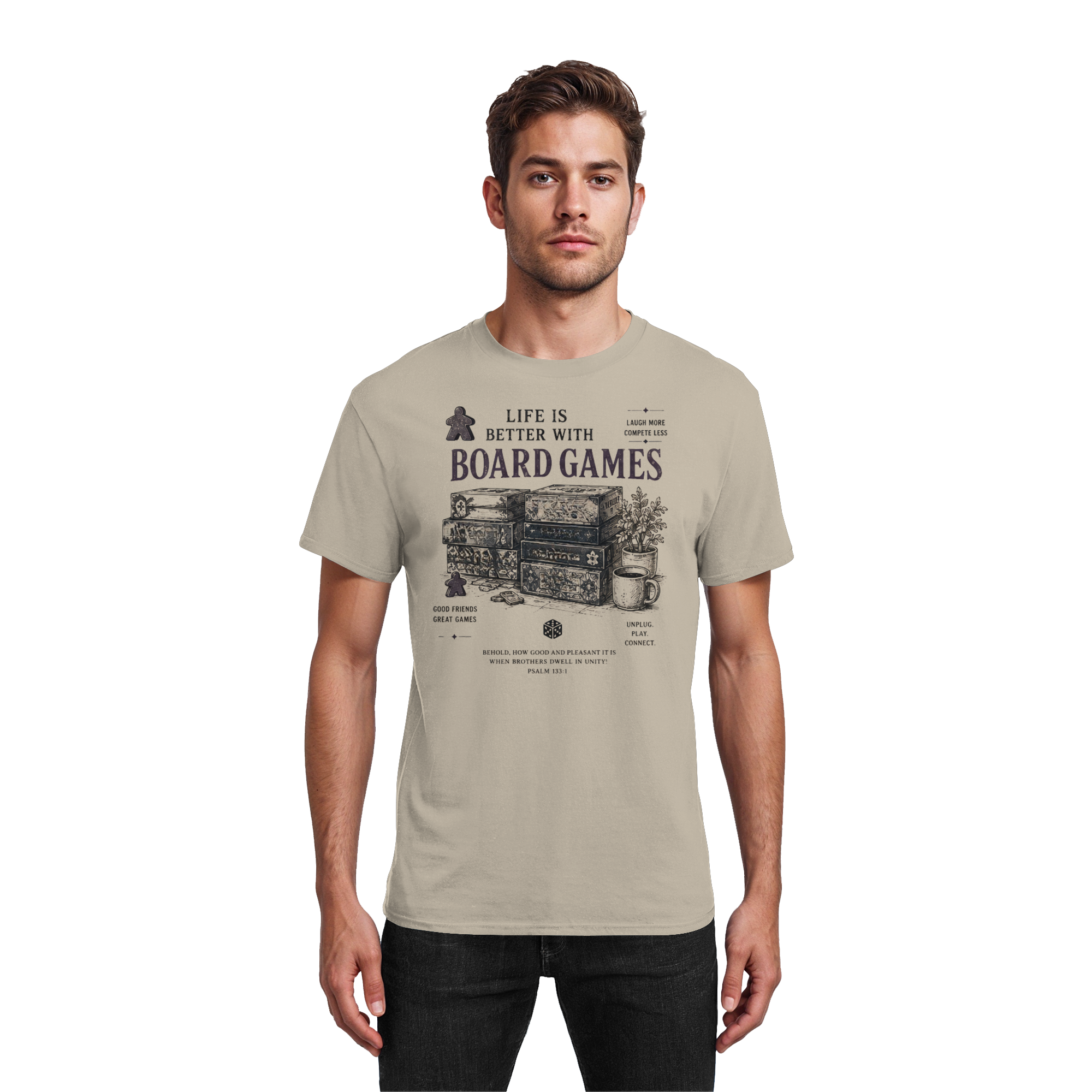 Life Is Better With Board Games - Heavy Cotton T-Shirt
