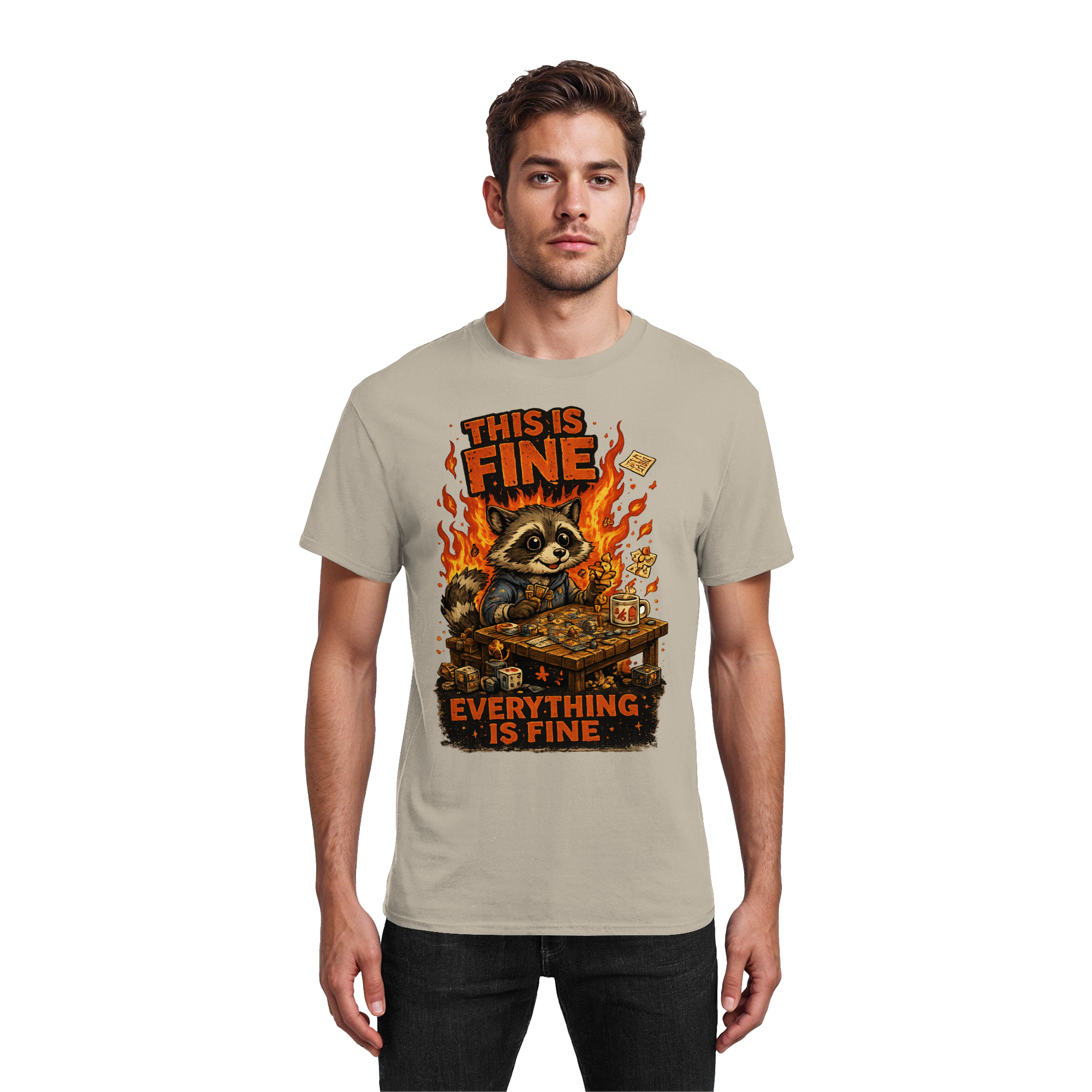 This Is Fine Club! - Heavy Cotton T-Shirt