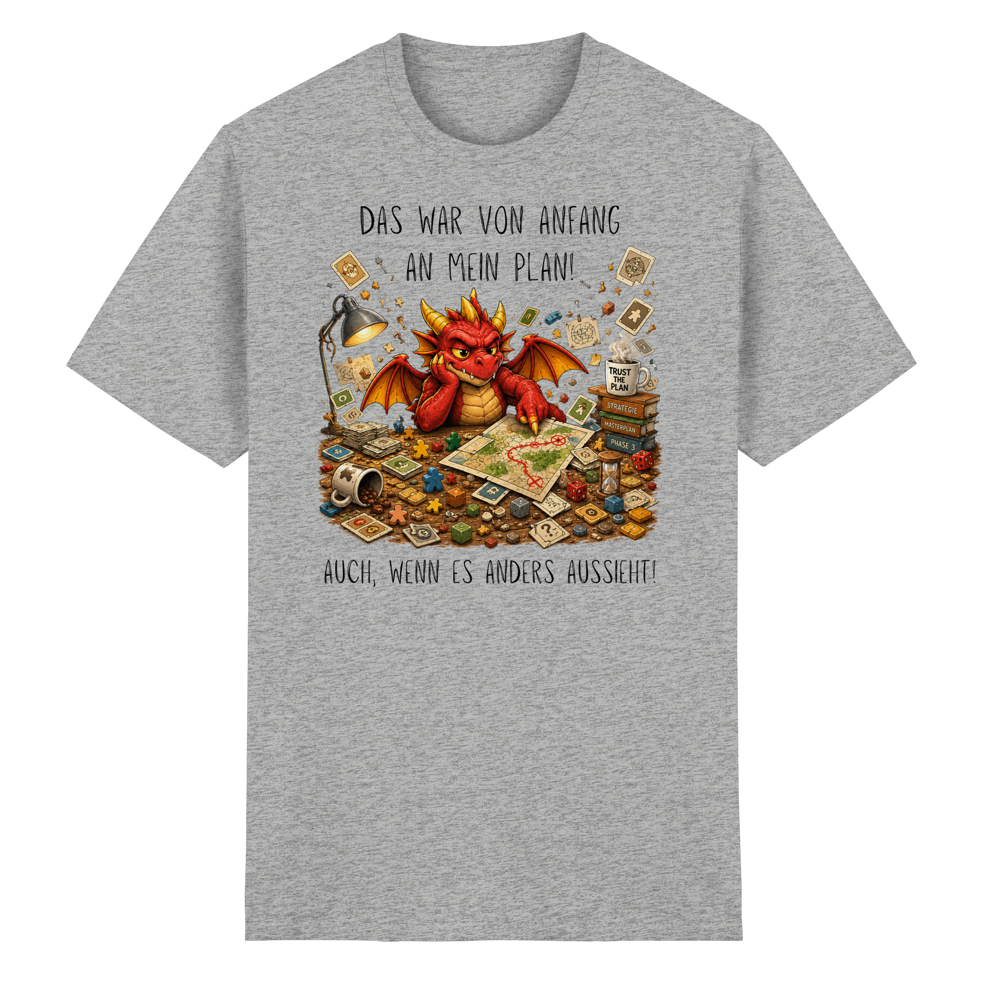 Vertrau dem Plan - Heavy Cotton T-Shirt