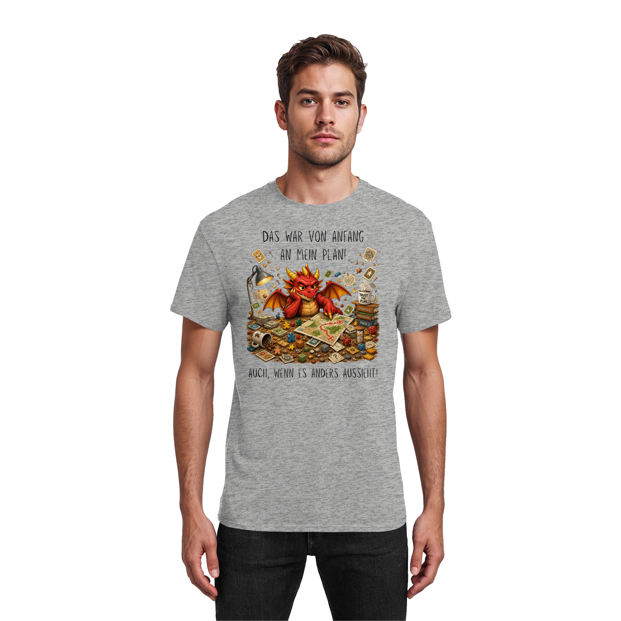 Vertrau dem Plan - Heavy Cotton T-Shirt