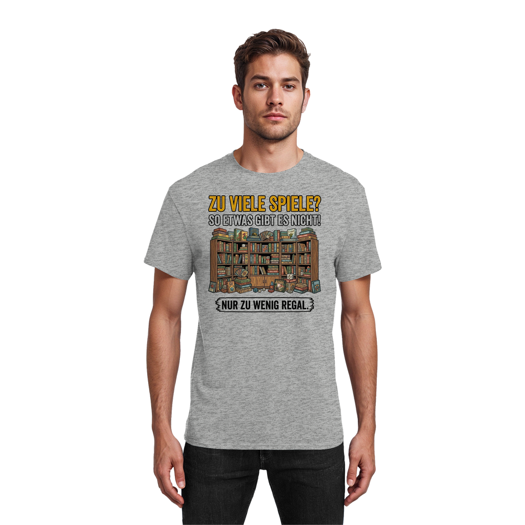 Zu viele Spiele? Zu wenig Regal.  - Heavy Cotton T-Shirt