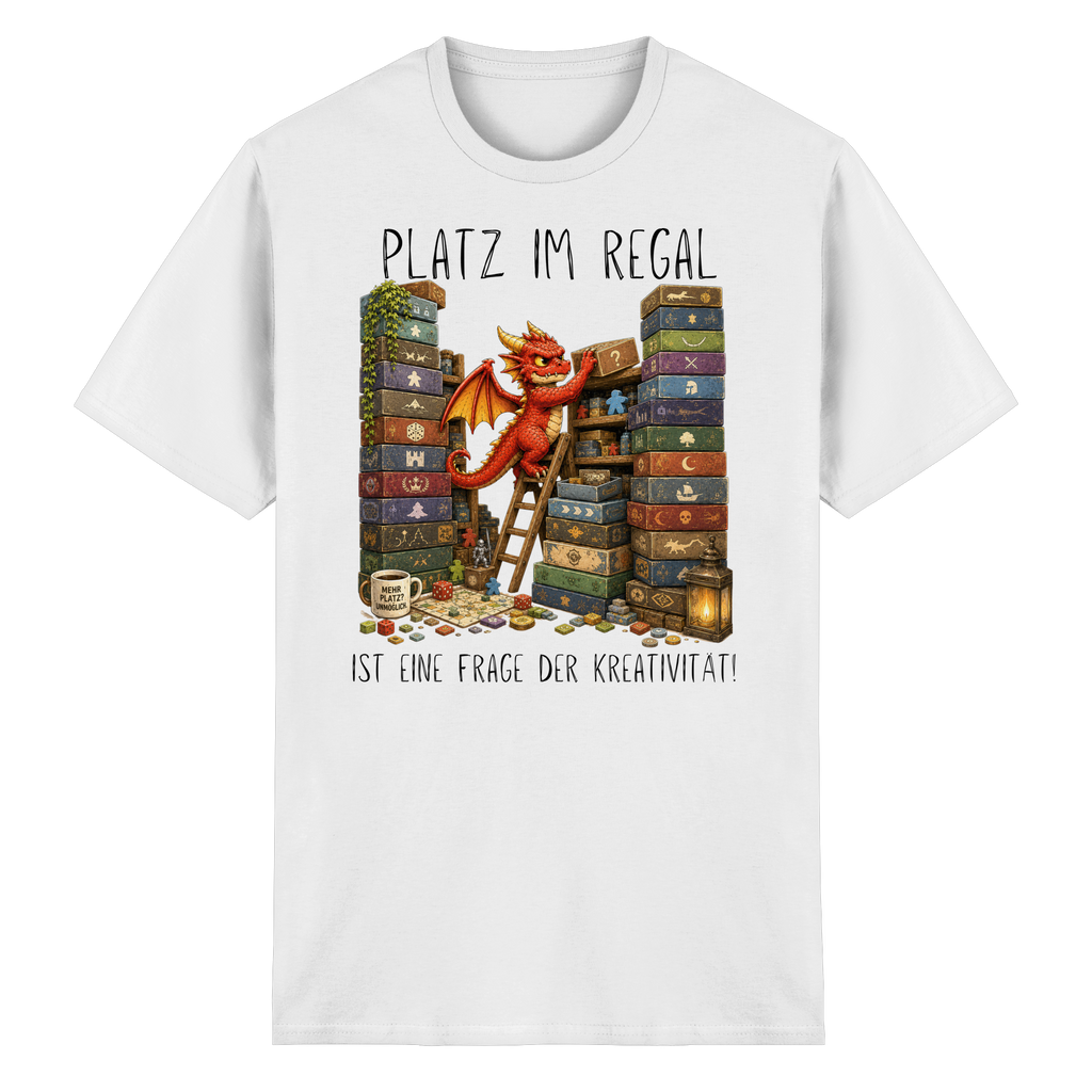 Platz im Regal ist eine Frage der Kreativität. - Heavy Cotton T-Shirt