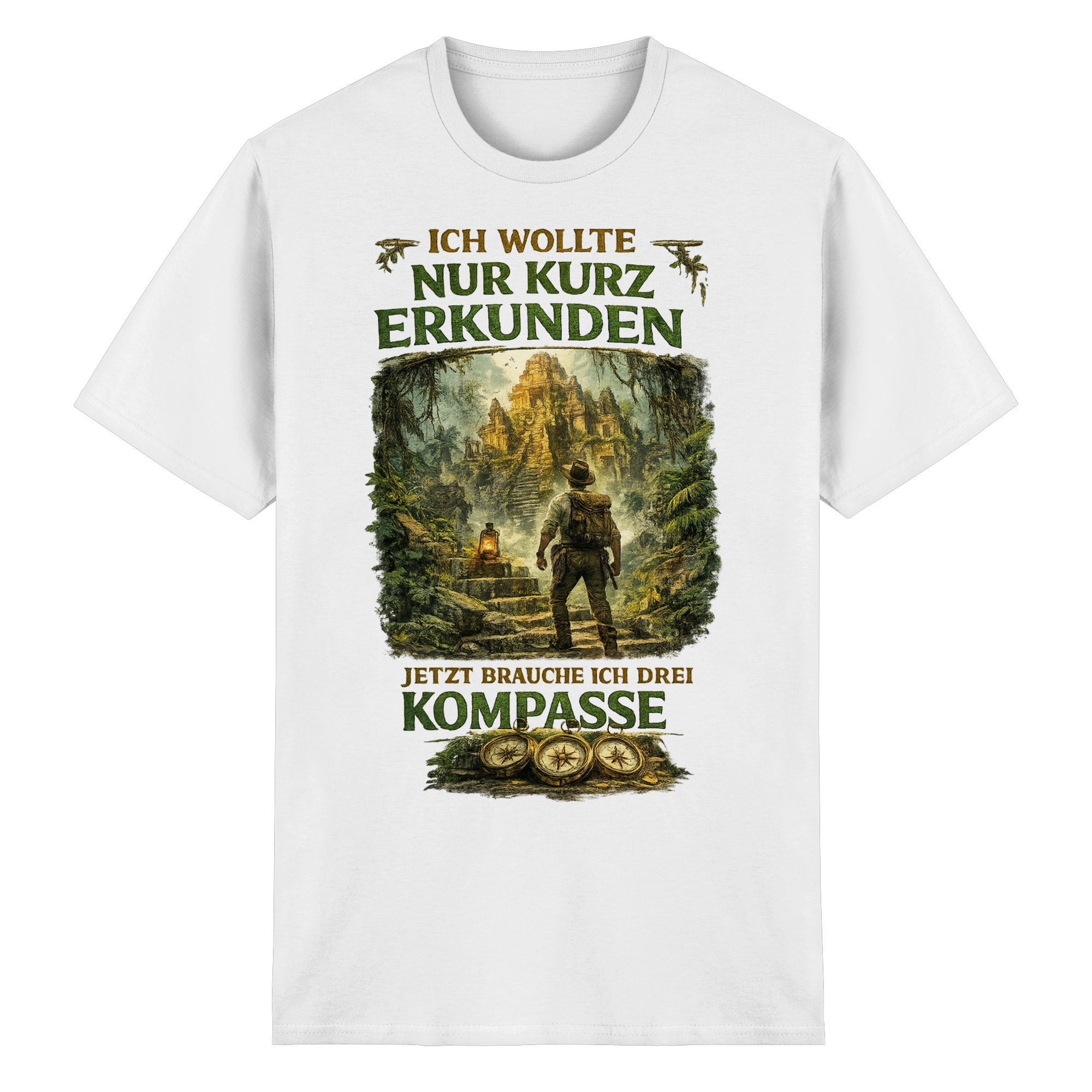Nur kurz erkunden - Heavy Cotton T-Shirt