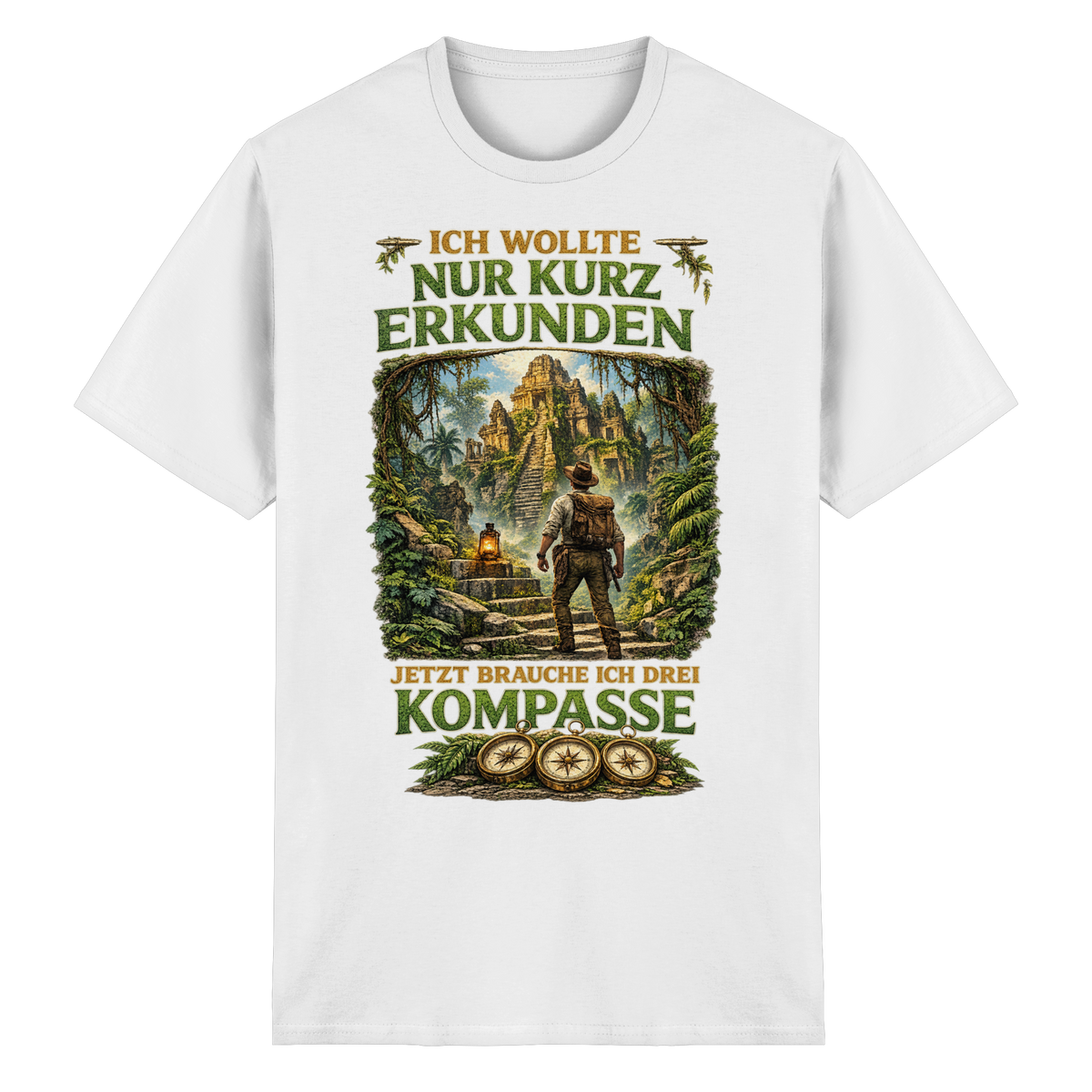 Nur kurz erkunden - Heavy Cotton T-Shirt
