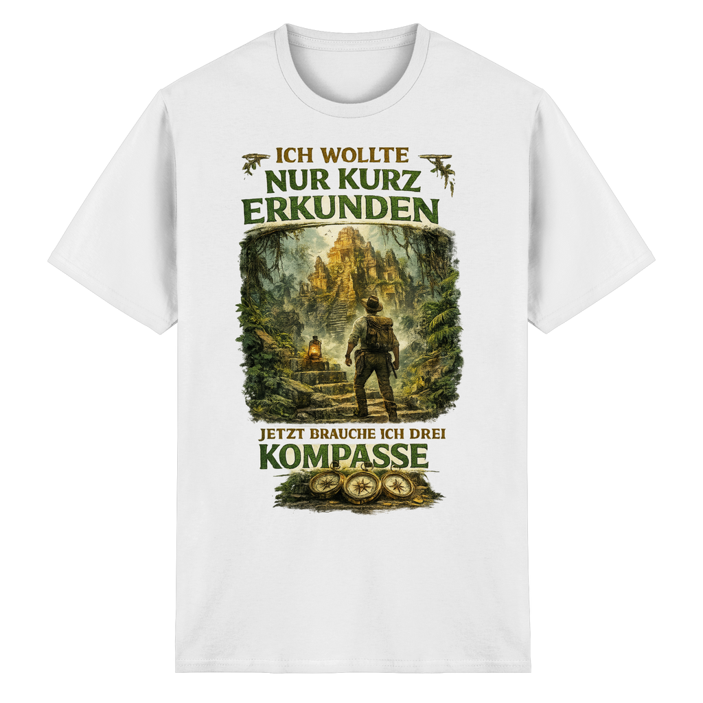 Nur kurz erkunden - Heavy Cotton T-Shirt