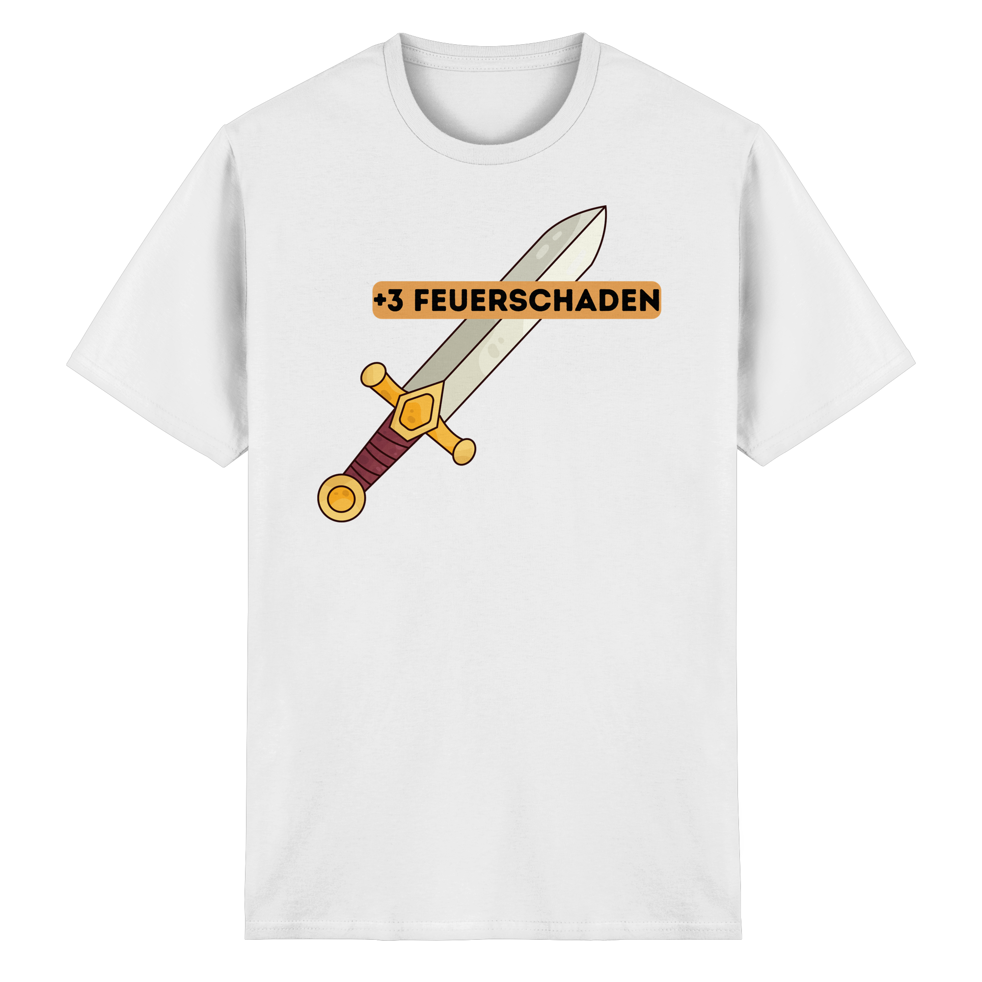 +3 Feuerschaden - Heavy Cotton T-Shirt