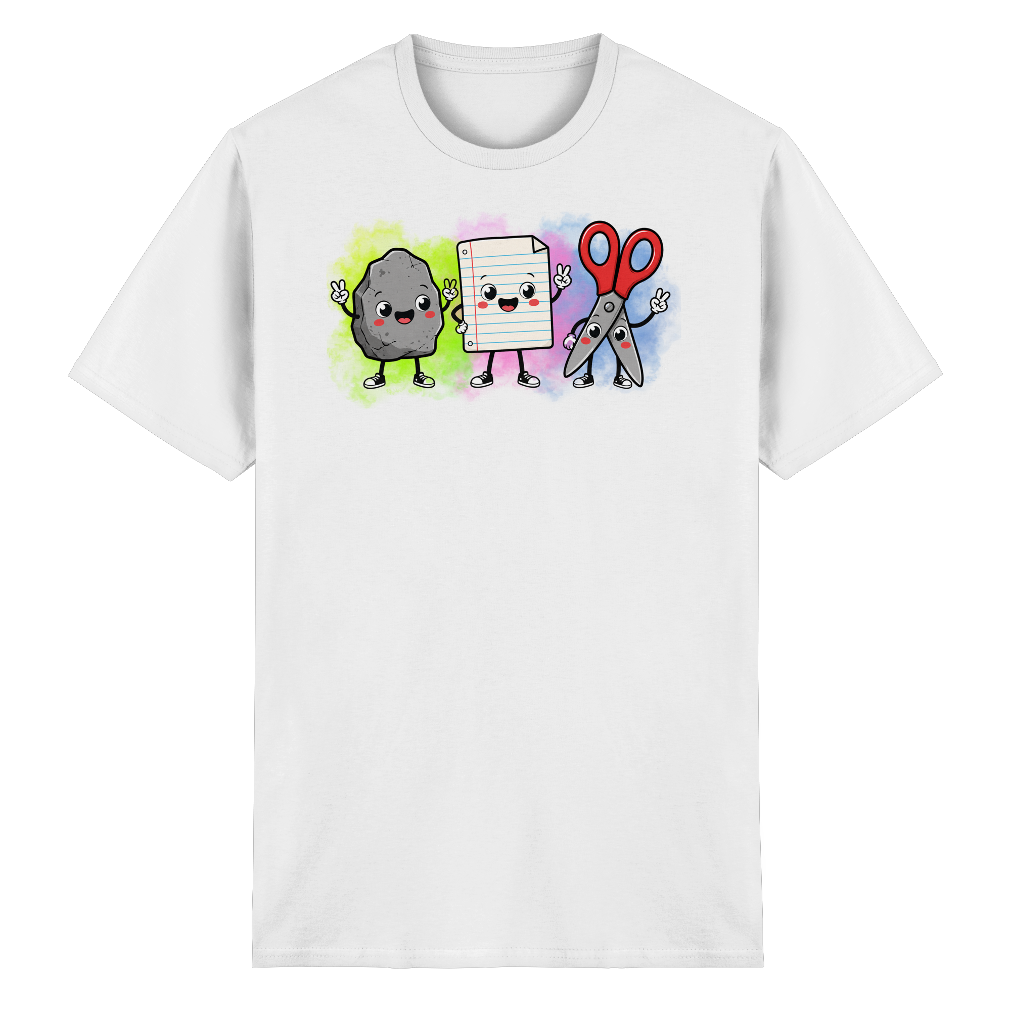 Stein schlägt Schere schlägt Papier! - Heavy Cotton T-Shirt