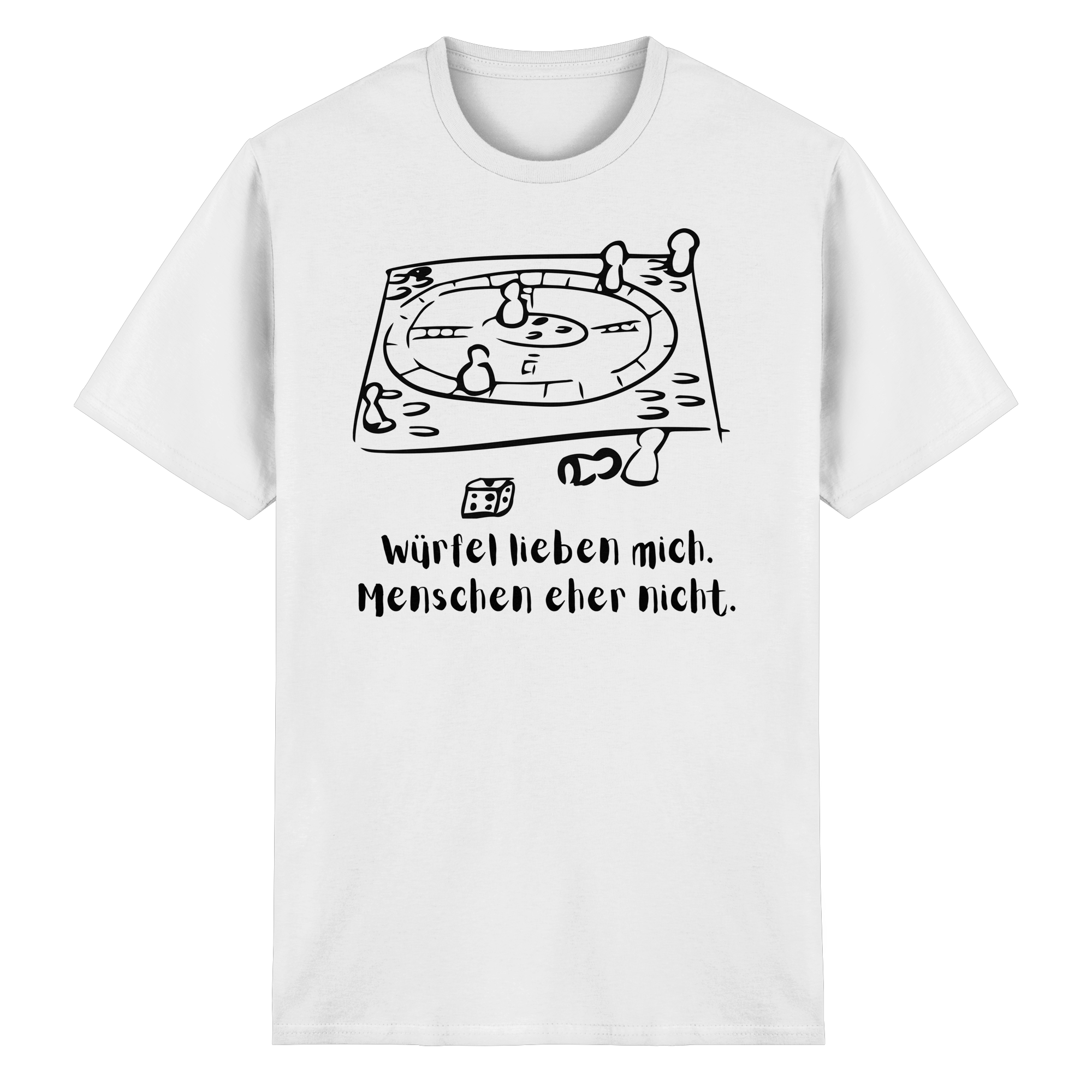 Würfel lieben mich. Menschen eher nicht. - Heavy Cotton T-Shirt