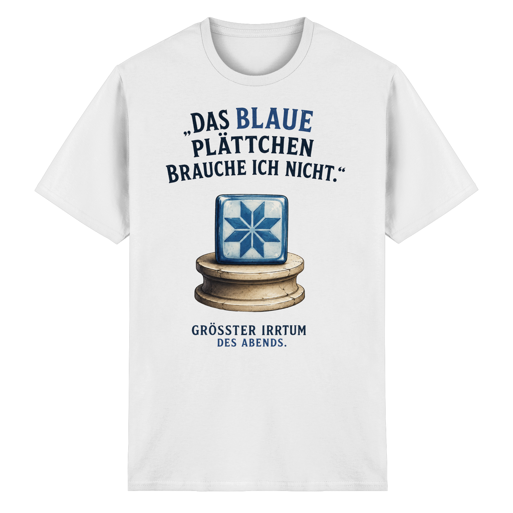 Das blaue Plättchen - Heavy Cotton T-Shirt