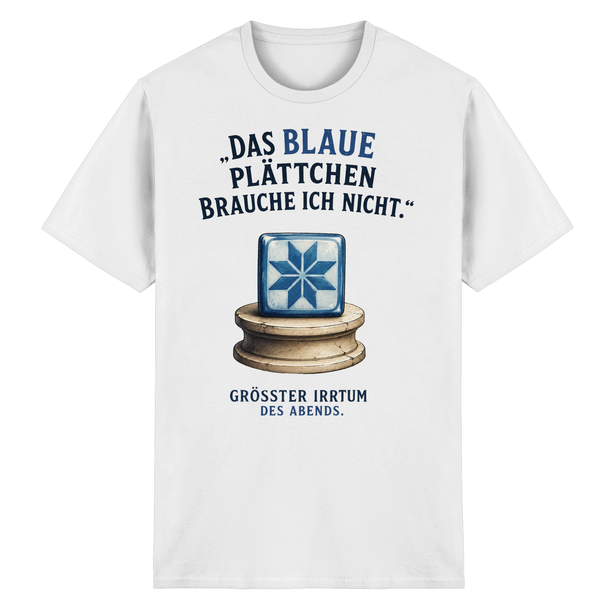Das blaue Plättchen - Heavy Cotton T-Shirt