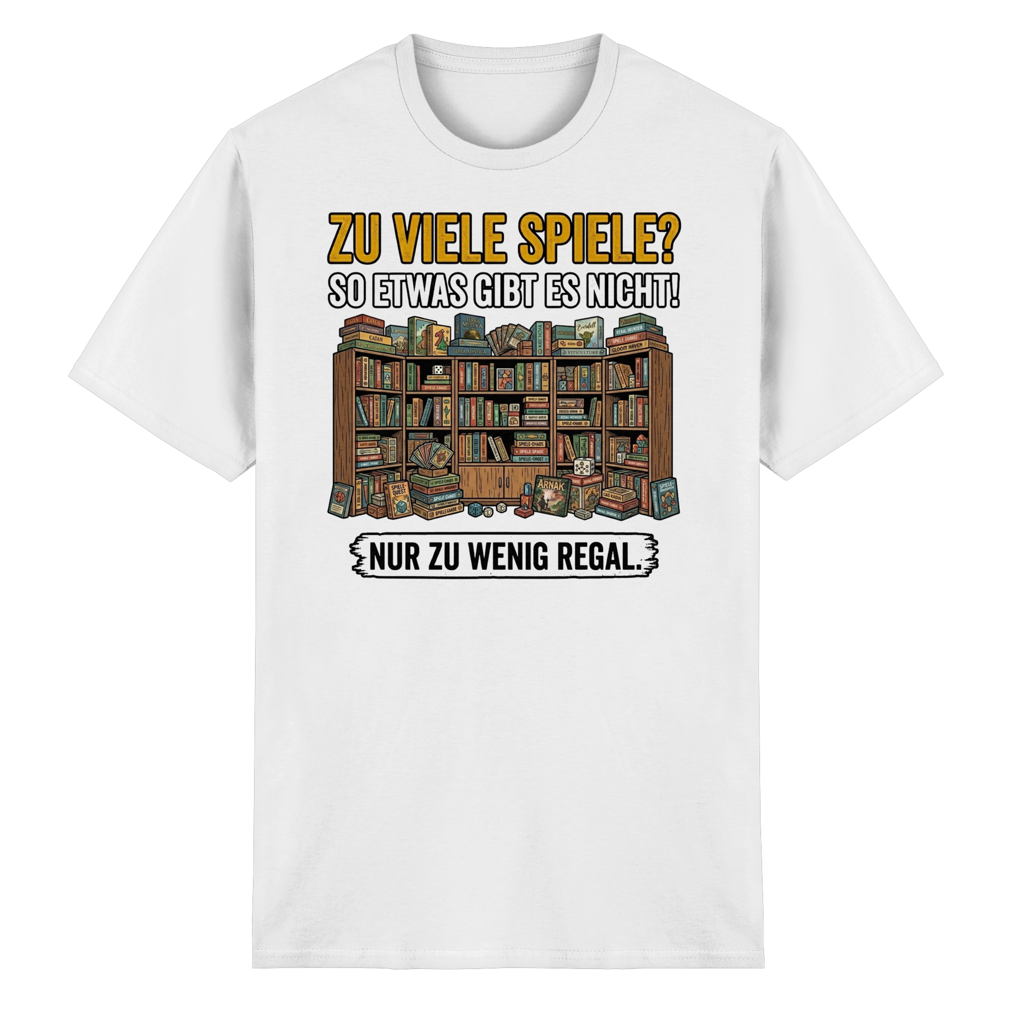 Zu viele Spiele? Zu wenig Regal.  - Heavy Cotton T-Shirt
