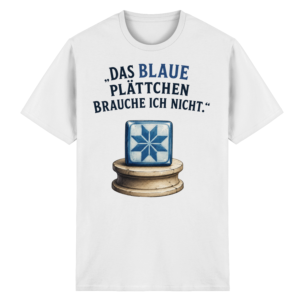 Das blaue Plättchen - Heavy Cotton T-Shirt