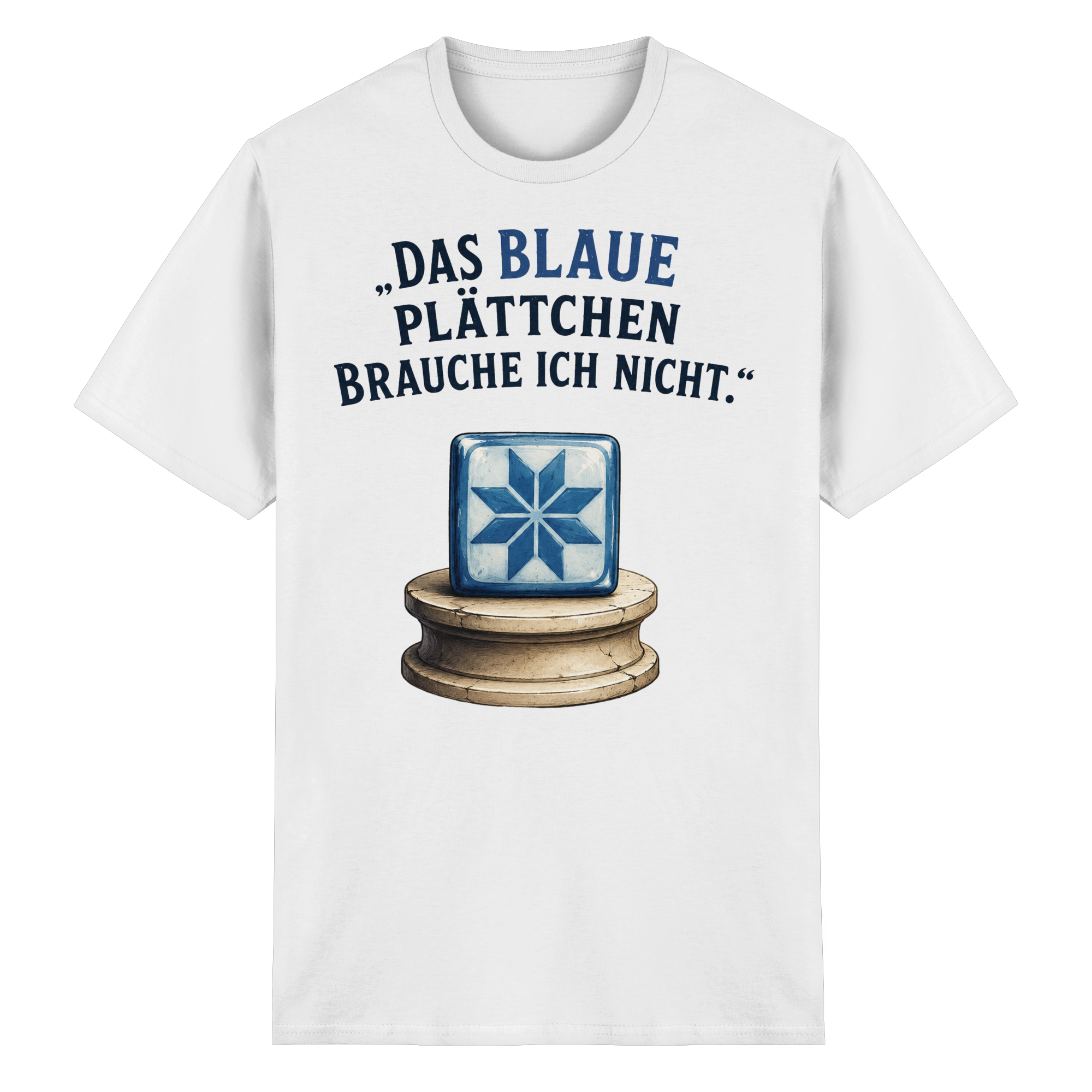 Das blaue Plättchen - Heavy Cotton T-Shirt