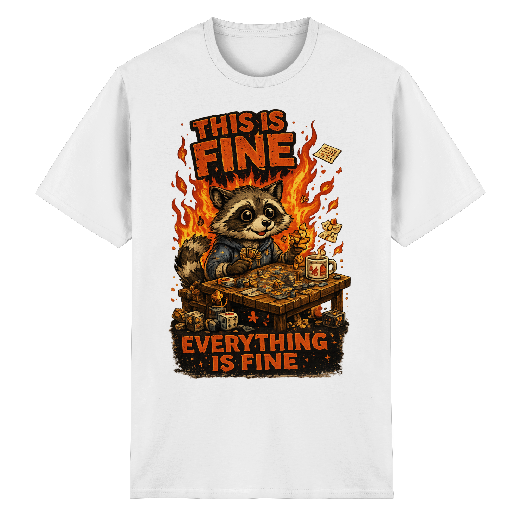 This Is Fine Club! - Heavy Cotton T-Shirt