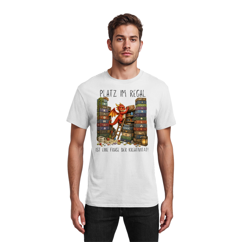 Platz im Regal ist eine Frage der Kreativität. - Heavy Cotton T-Shirt