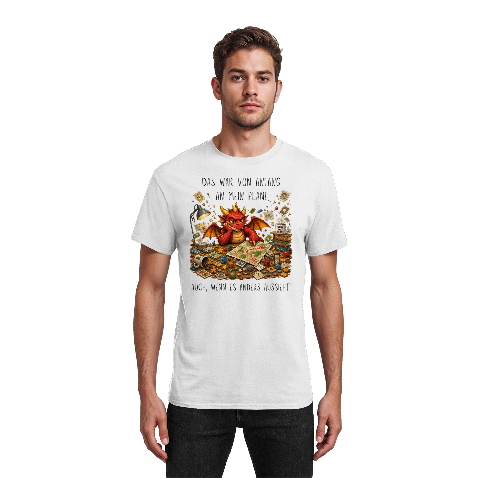 Vertrau dem Plan - Heavy Cotton T-Shirt