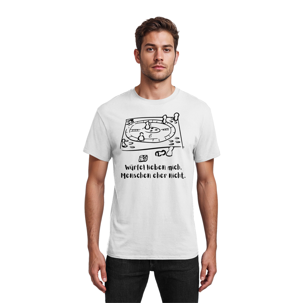 Würfel lieben mich. Menschen eher nicht. - Heavy Cotton T-Shirt