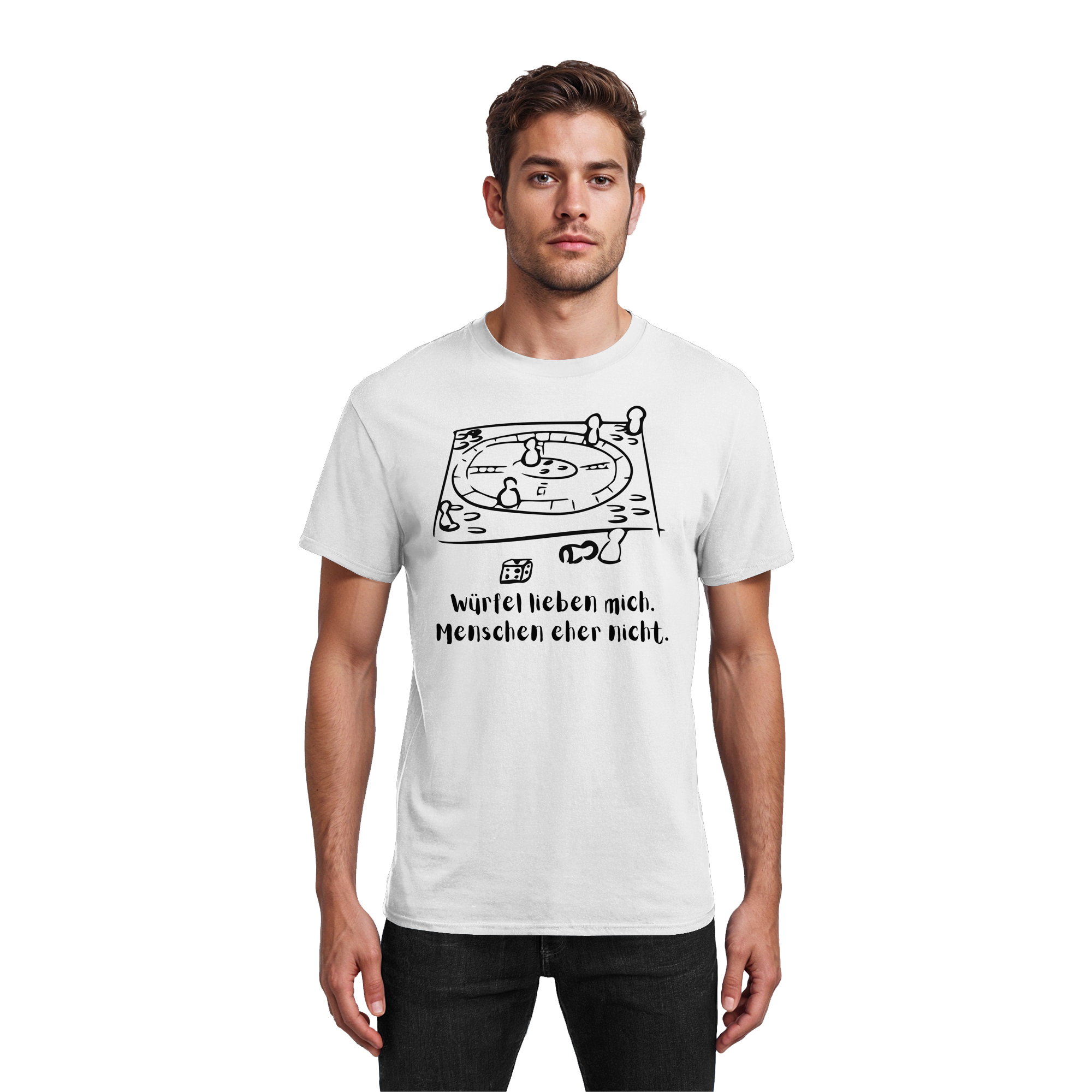 Würfel lieben mich. Menschen eher nicht. - Heavy Cotton T-Shirt