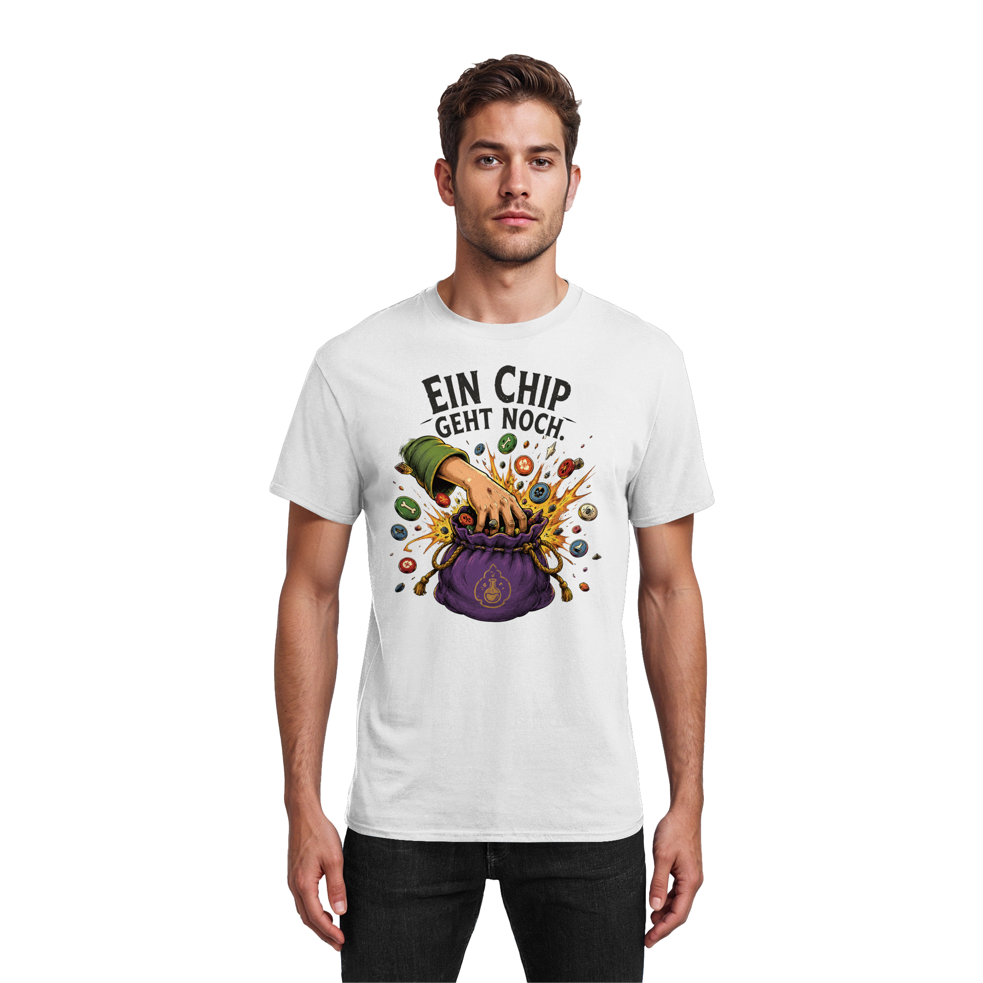 Ein Chip geht noch - Heavy Cotton T-Shirt
