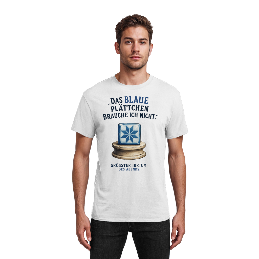 Das blaue Plättchen - Heavy Cotton T-Shirt