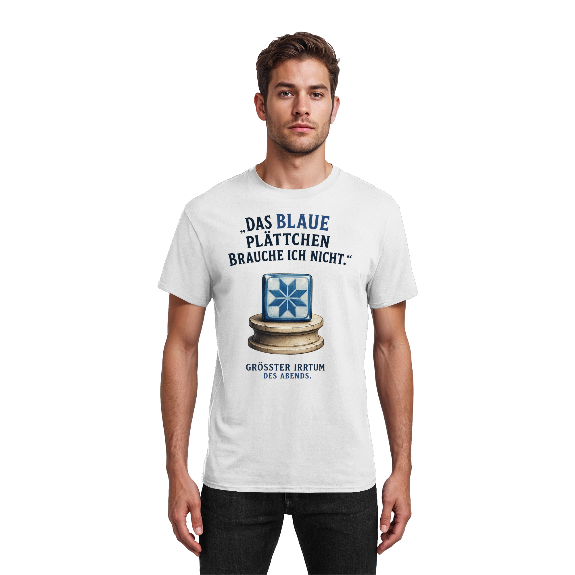 Das blaue Plättchen - Heavy Cotton T-Shirt