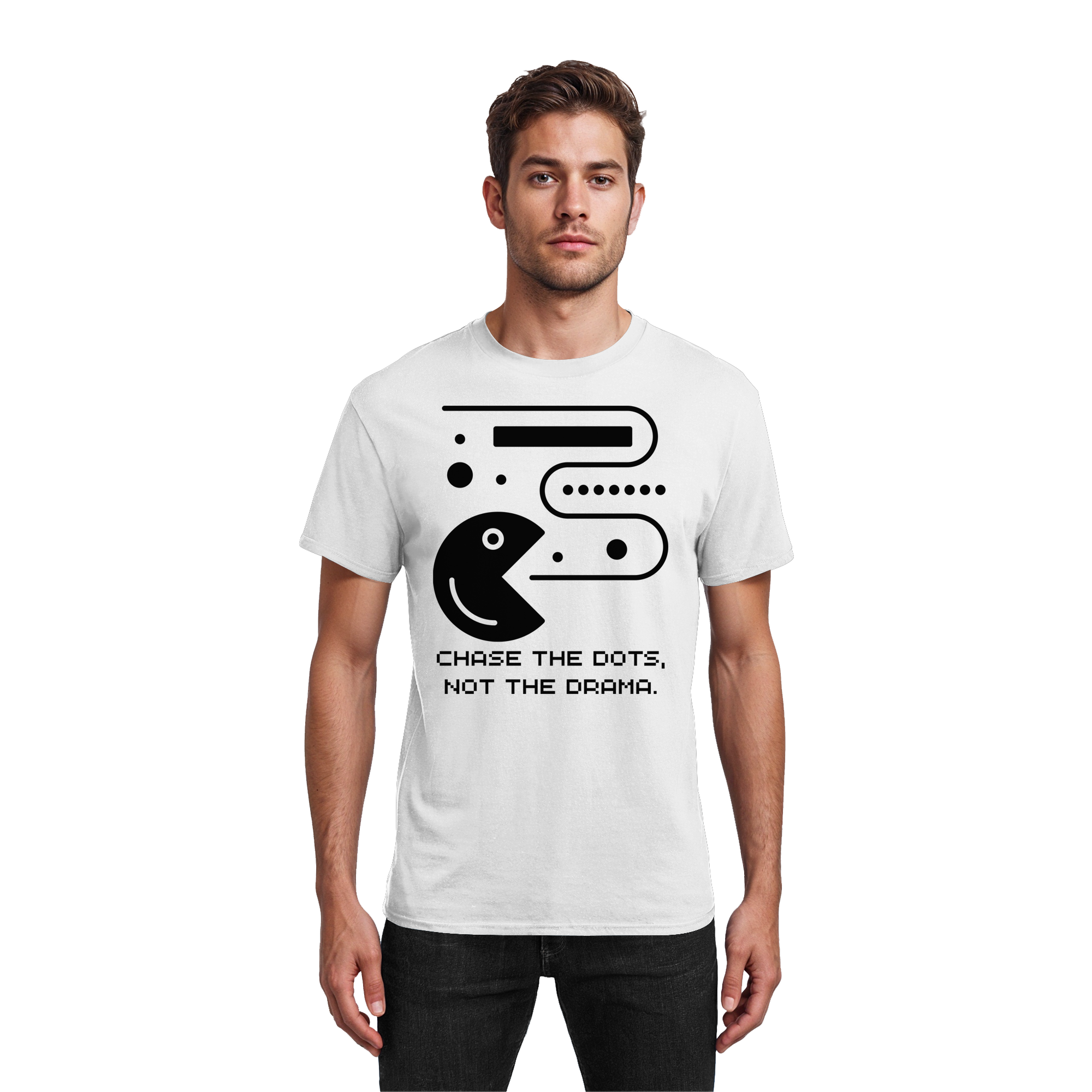 Chase the Dots, Not the Drama - Heavy Cotton T-Shirt