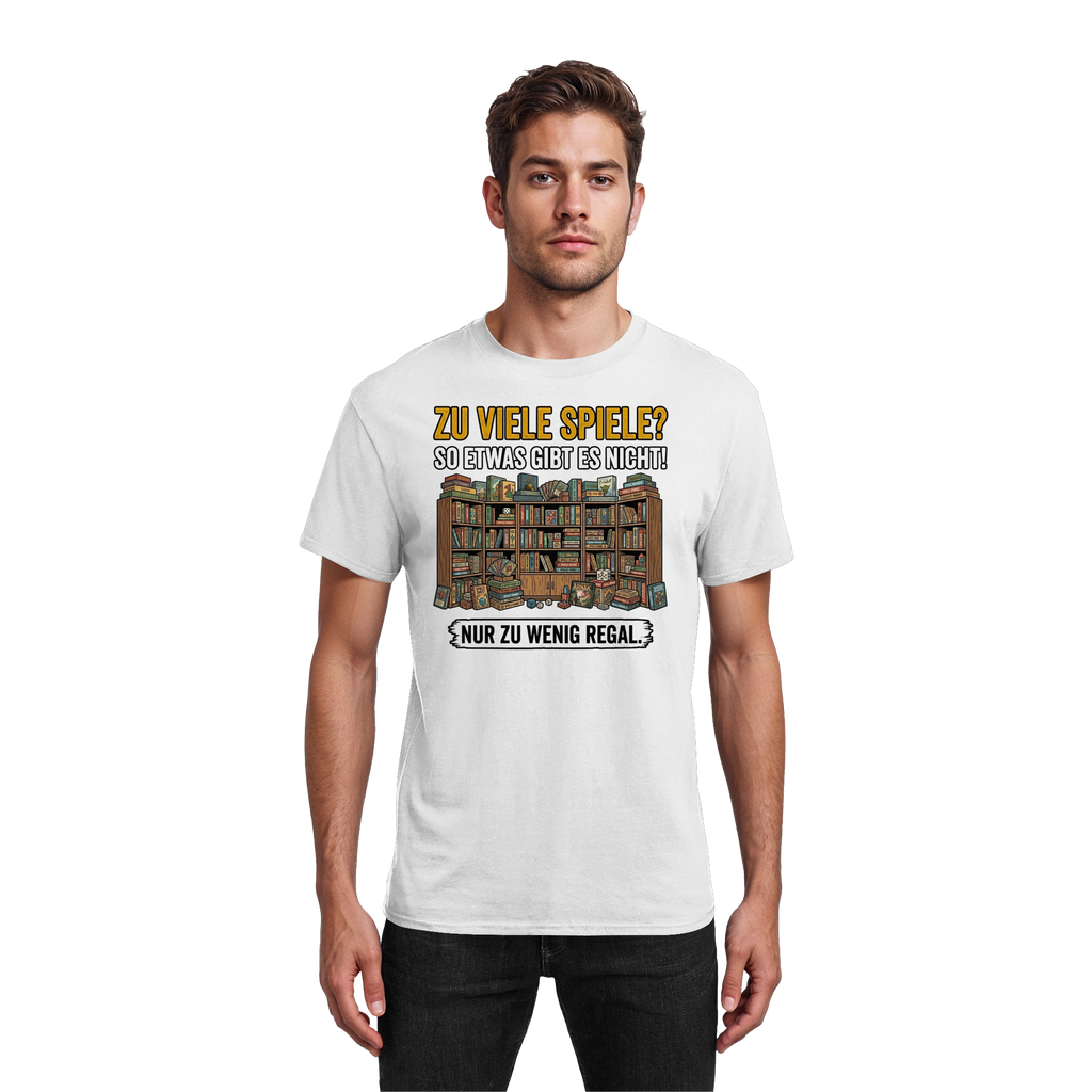 Zu viele Spiele? Zu wenig Regal.  - Heavy Cotton T-Shirt