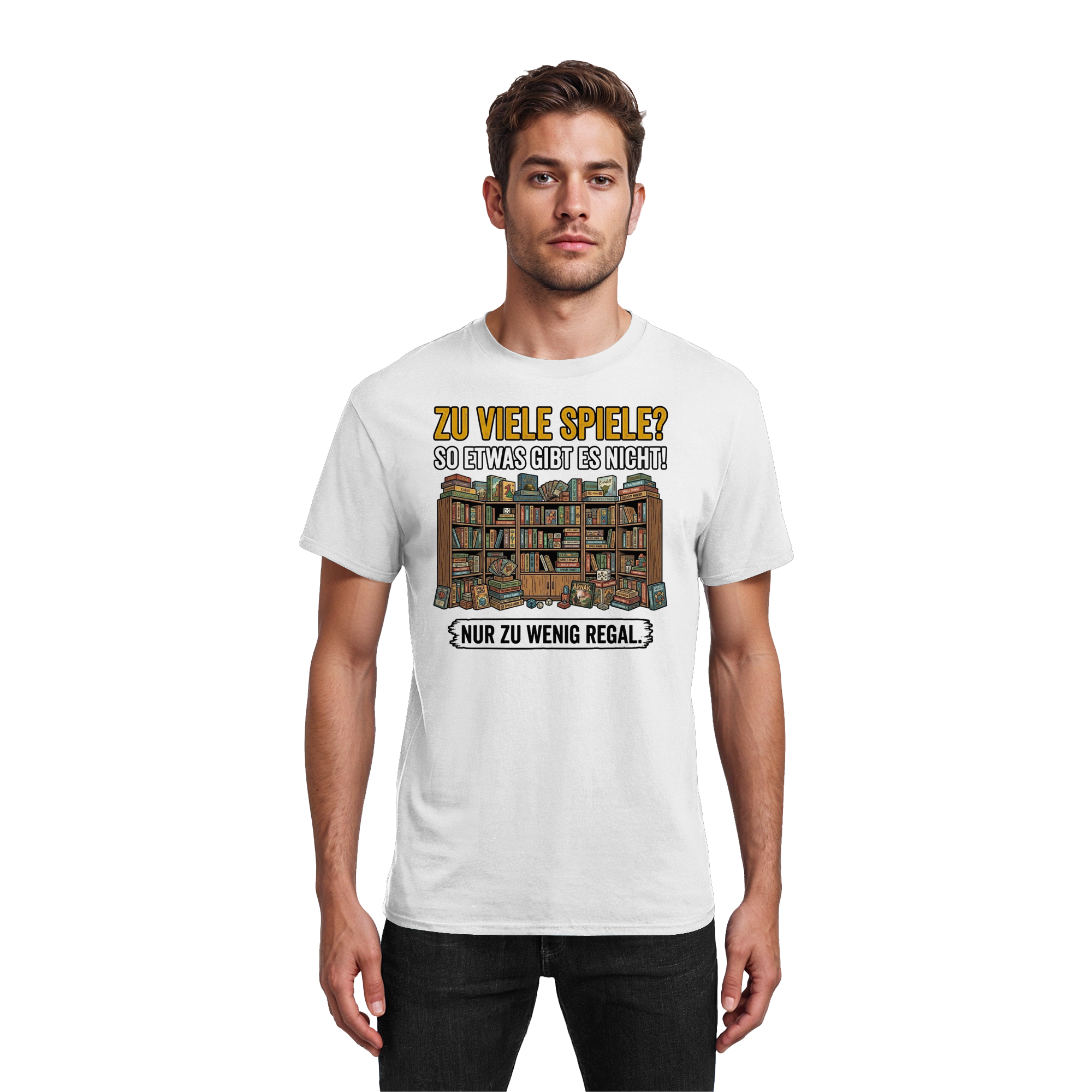 Zu viele Spiele? Zu wenig Regal.  - Heavy Cotton T-Shirt