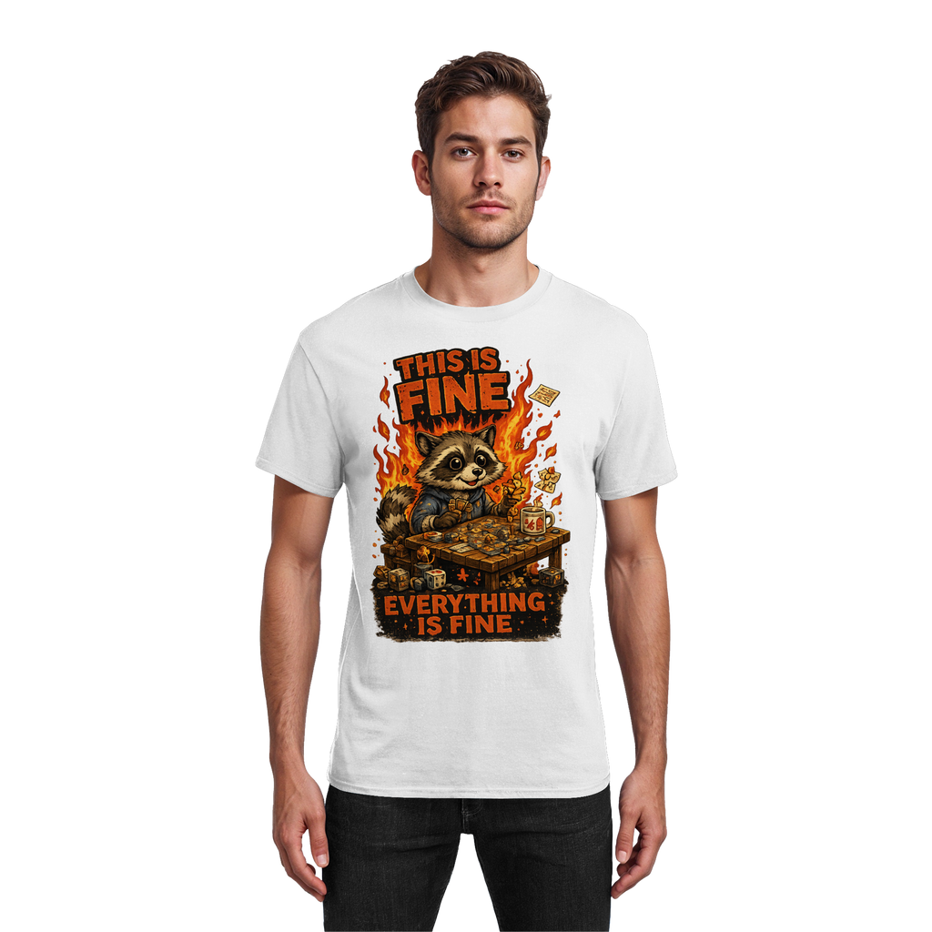 This Is Fine Club! - Heavy Cotton T-Shirt