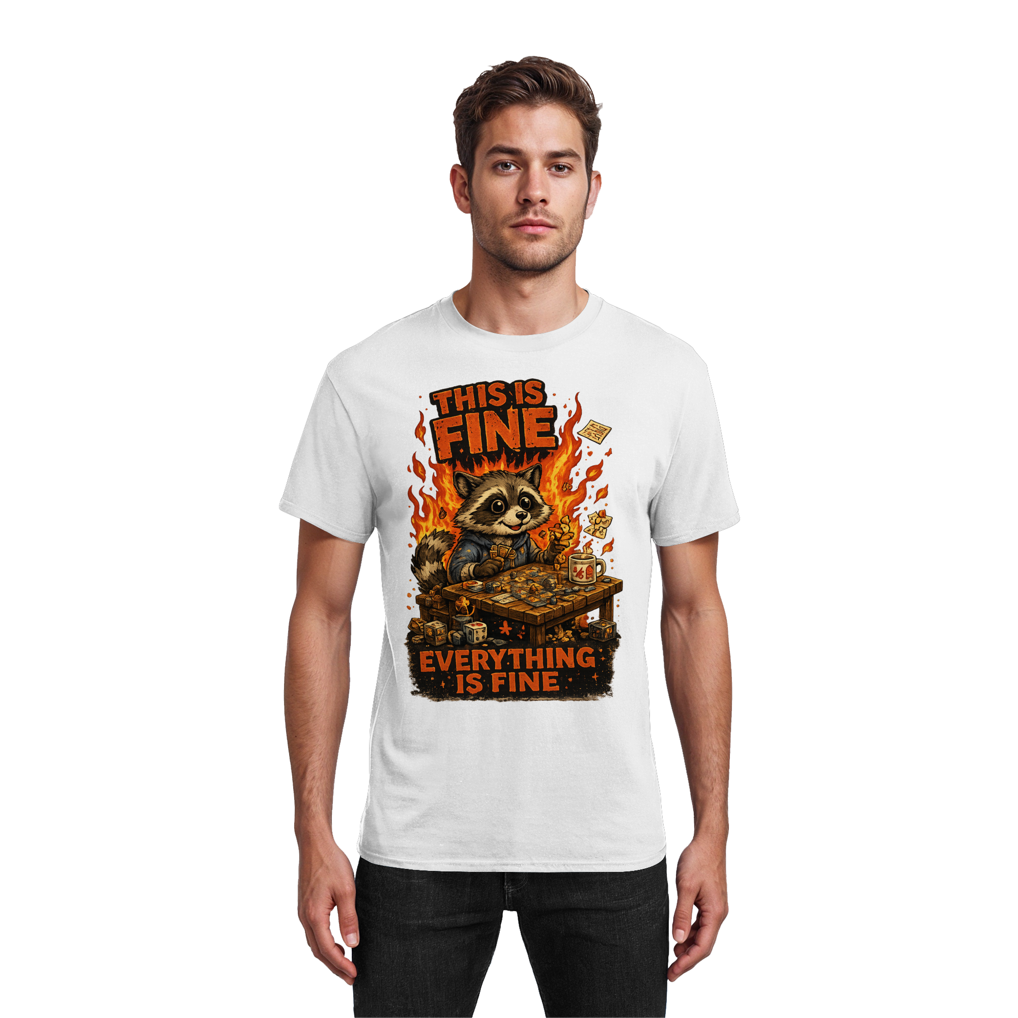 This Is Fine Club! - Heavy Cotton T-Shirt